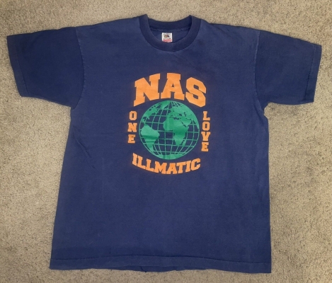 Vintage NAS ILLMATIC RAP SHIRT XL NYC HIP HOP GOAT 0G ONE LOVE