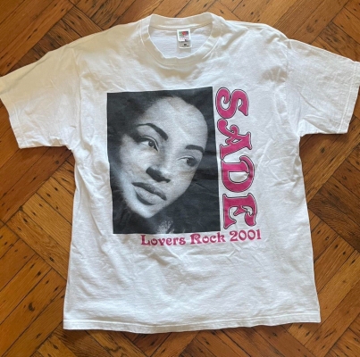 Vintage Sade Lover’s Rock 2001 Summer Tour T Shirt Size XL