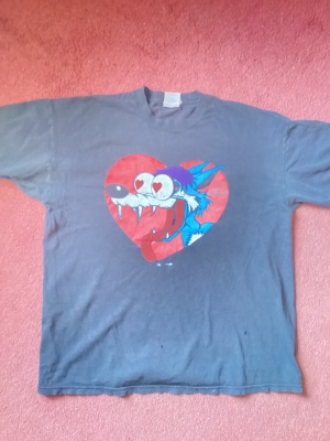 Vintage Jesus Lizard tour t-shirt "Blue" grunge punk cartoon fox