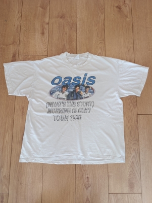 Vintage Oasis 1996 Vintage Maine Road Band Tour T-Shirt Britpop XL