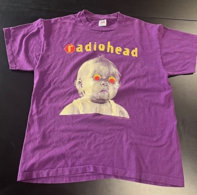 Vintage Radiohead Single Stitch Pablo Honey Tour T-Shirt Adult XL