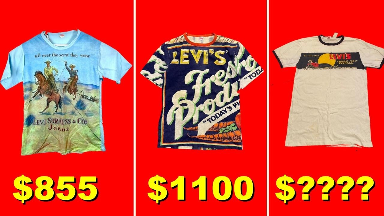 Highest-Selling Most Expensive Vintage Levis T-Shirts