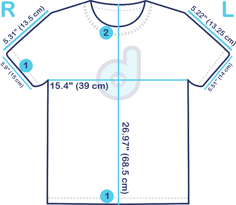 t-shirt measurements