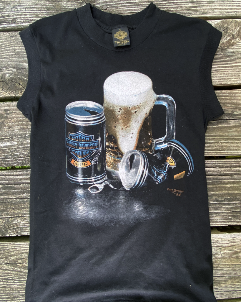 First example of simulated process on a t-shirt