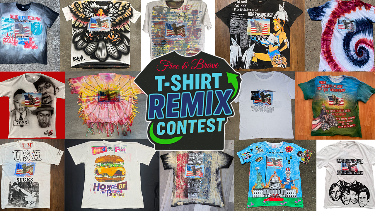 Defunkd Free & Brave T-Shirt Remix Contest