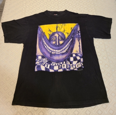Vintage 1994 Red Hot Chili Peppers Smile RHCP T Shirt World Tour