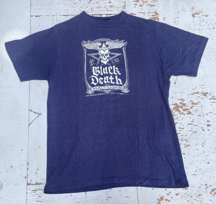 Vintage Original Black Death Malt Liquor t-shirt WKRP In Cincinnati 