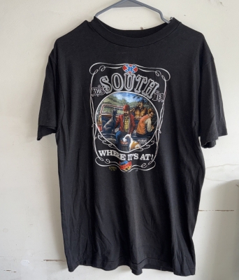 Vintage 1988 3D Emblem Harley Davidson “The South is Where it's at” T-Shirt