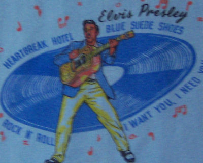 Elvis 1956 T-Shirt Blue Print