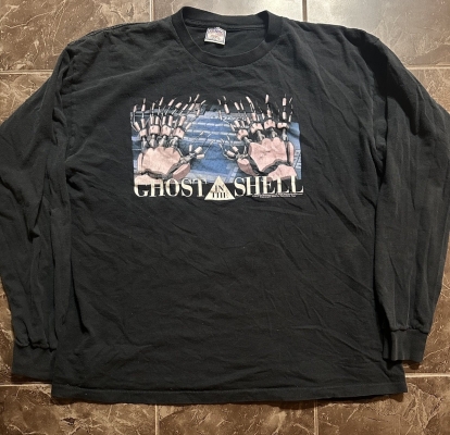 Vintage Ghost In The Shell Anime T-Shirt Size XXL Long Sleeve