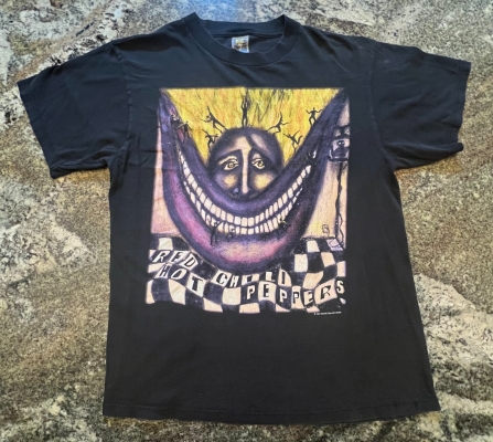 Vintage 1994 Red Hot Chili Peppers Smile RHCP World Tour T Shirt
