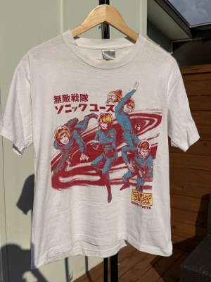 Vintage SONIC YOUTH HYSTERIC GLAMOUR INVINCIBLE SQUADRON LARGE T-SHIRT
