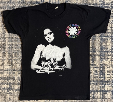Vintage 1990 Red Hot Chili Peppers Mothers Milk Tour T Shirt Size L