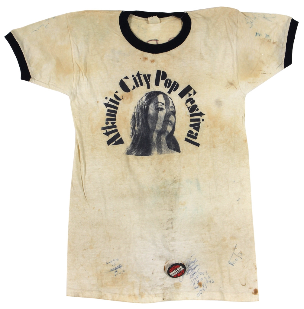 Alantic City Pop Festival Signed Shirt front