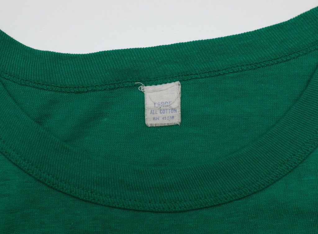 Vintage Woodstock Green "general help" t-shirt with alternate tag RN 41638