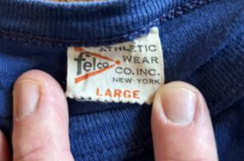 Felco tag on Blue Woodstock t-shirt