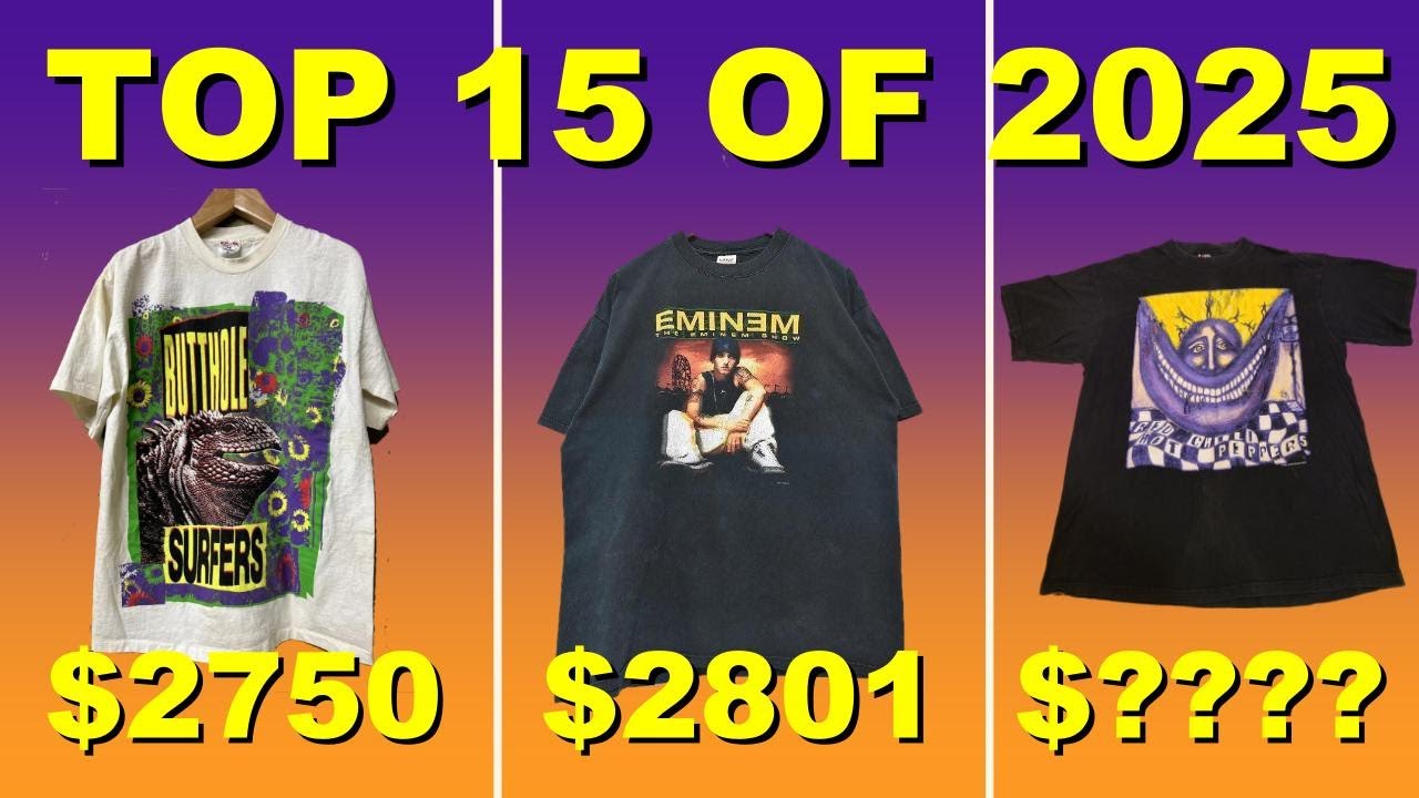 15 Most expensive vintage t-shirts of 2025