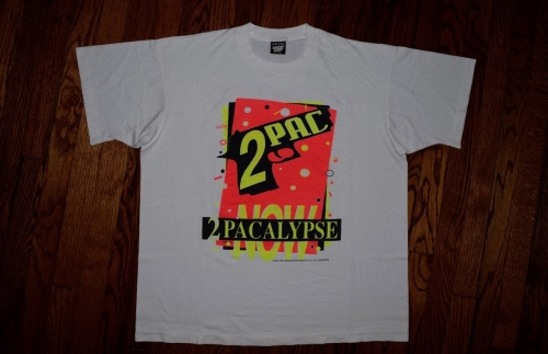 Vintage 1992 2PACALYPSE NOW interscope tnt records 90s t-shirt