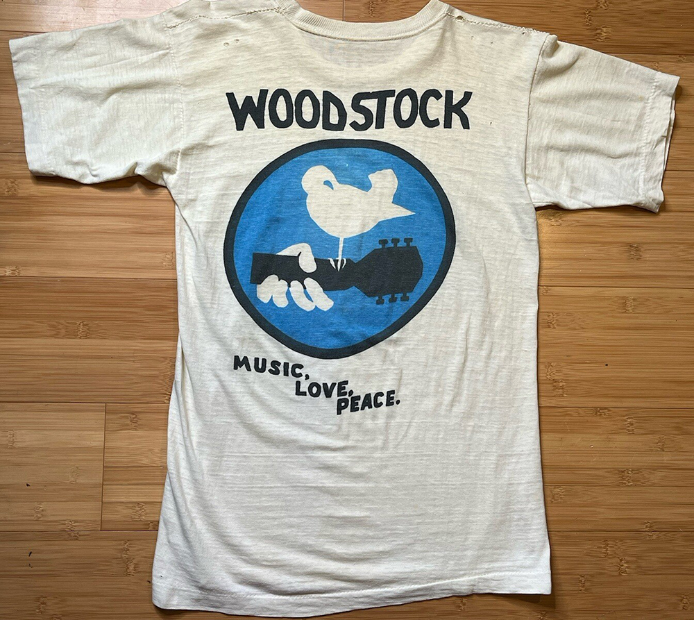 Bootleg Woodstock documentary t-shirt