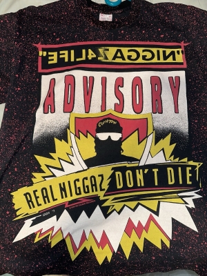 Vintge 1991 NWA Real N****z Don’t Die Dr Dre Eazy E All Over Print Rap XL