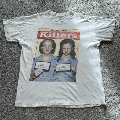 Vintage 1994 Natural Born Killers Movie Promo T-shirt Sz XL Euro