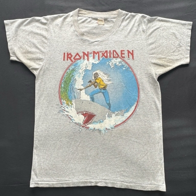Vintage 1982 IRON MAIDEN - THE BEAST CRACKS THE WEST COAST TOUR SHIRT