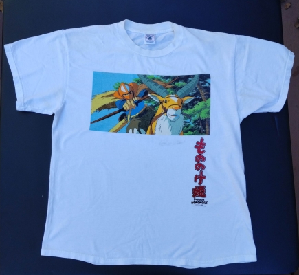 Vintage Princess Mononoke Studio Ghibli Graphic T Shirt with Delta Label 1997 Size Large