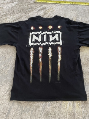 VINTAGE 1994 NINE INCH NAIL DOWNWARD SPIRAL PROMO CONCERT SHIRT