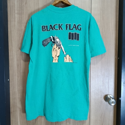 Black Flag Band Tee Rock Punk Single Stitch Very Rare!! Size L