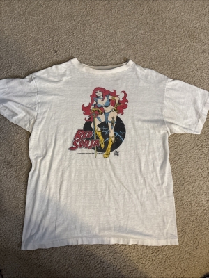 1976 Red Sonja T-shirt Insanely Rare Large 23x27