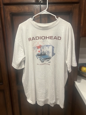 Vintage 1997 Radiohead Ok Computer Tour Concert Merch Shirt Size XL