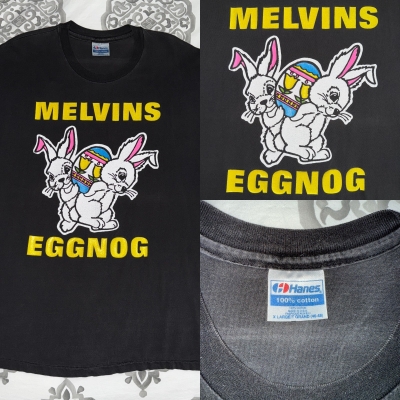 Vintage VTG 1991 Melvins Eggnog T-Shirt Size XL Egg Nog