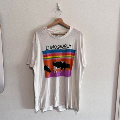 Vintage Dinosaur Jr Without A Sound Distressed Repaired 1995 Band T Shirt Sz XL