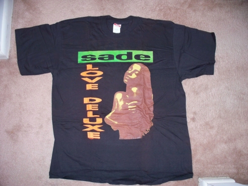 Vintage 1993 "Sade" Love Deluxe tour black T shirt size XL