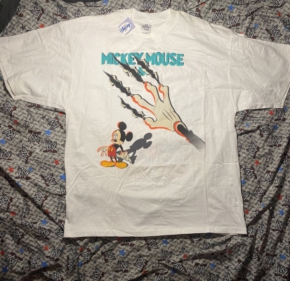VTG '90s Mickey Mouse RUNAWAY BRAIN Shirt XL NWT