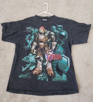 Vintage Legend of Zelda Ocarina of Time Ganon size XL Nintendo Shirt