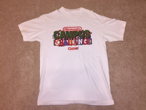 Vintage Nintendo Campus Challenge Shirt Super Mario geo