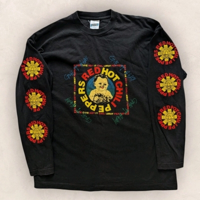 Vintage Red Hot Chili Peppers Give It Away T-shirt RHCP - Screen Stars - Size XL