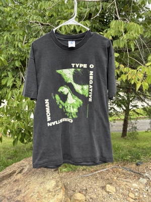 Vintage 1994 Type O Negative Orange Christian Woman T Shirt XL