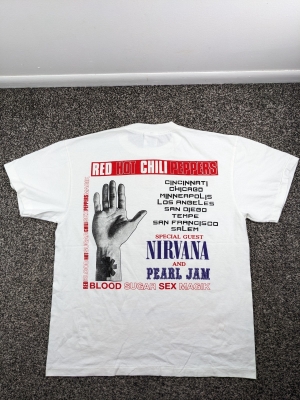 Red Hot Chili Peppers T-Shirt Blood Sugar Nirvana Pearl Jam Mens Large