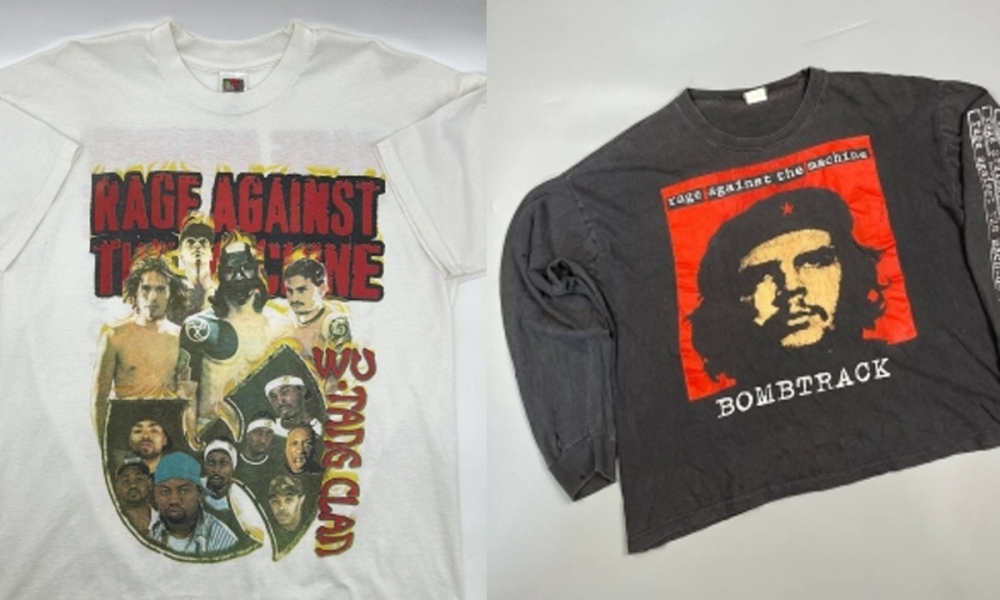 Most Expensive Vintage RATM tees sold on eBay