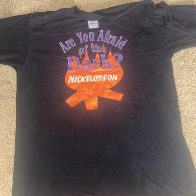 ARE YOU AFRAID OF THE DARK SHIRT VINTAGE XL